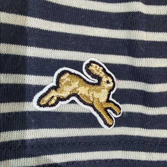 Tracksmith Long Sleeve Tee Size S Navy Gray Stripe Soft Designed For Runners - Picture 11 of 12